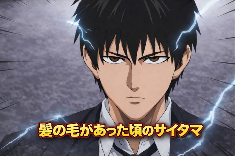 サイタマの髪の毛あったころ